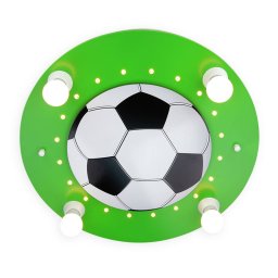 Elobra Football ceiling light, 4-bulb, dark green/white