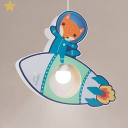 Elobra Little Astronauts rocket pendant light
