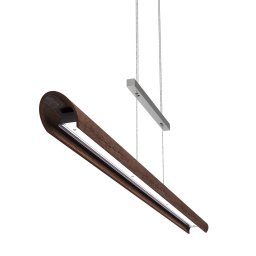Elobra Colombia S LED pendant light, walnut