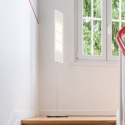 OMLED floor lamp One f3l, stainless steel/black, OLED