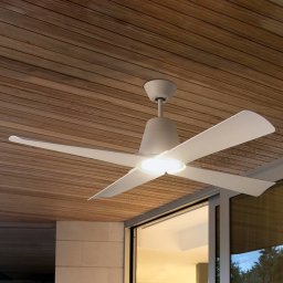 FARO BARCELONA Typhoon ceiling fan, quiet, Ø 127 cm, seawater resistant