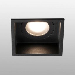 FARO BARCELONA Hyde downlight 1-bulb frame angular IP44 black