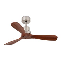 FARO BARCELONA Mini Lantau ceiling fan with walnut wood