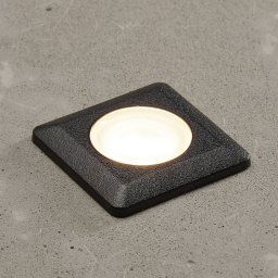 Fumagalli Aldo LED downlight angular black/clear 3,000 K