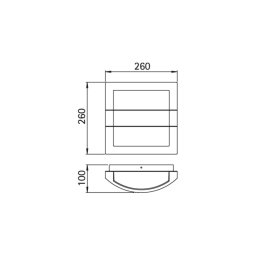 Albert Leuchten Outdoor wall light 427 with decorative struts