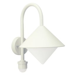 Albert Leuchten Outdoor wall light Jolanda, white, motion detector