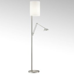 Knapstein LED floor lamp Nola matt nickel