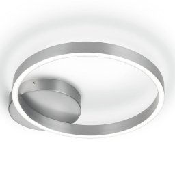 Knapstein LED ceiling light Anel-40, matt nickel, direct/indirect