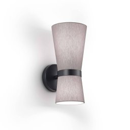 Knapstein Yuna-W wall lamp black, foggy grey, movable