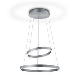 Knapstein Lora-P LED hanging lamp nickel, gesture control