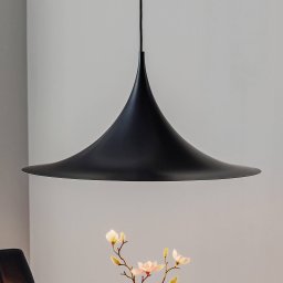 GUBI Semi pendant light, Ø 60 cm, black