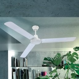Globo Ferro Ceiling Fan with Switch, White