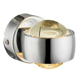Globo Randi LED wall light in chrome
