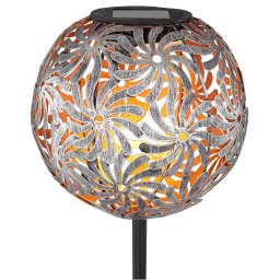 Globo 33632 LED solar light with metal sphere, silver