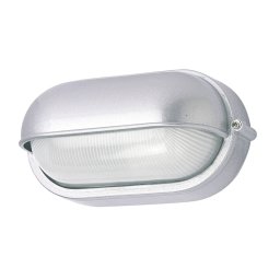G & L Handels GmbH 400180 outdoor wall light, oval, silver