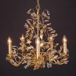 Holländer Exquisite chandelier Buono 5-bulb, gold