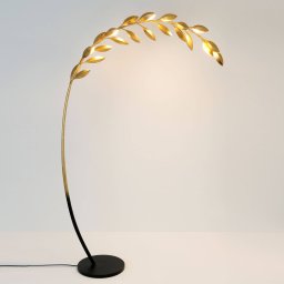 Holländer Riso floor lamp, 11-bulb, gold
