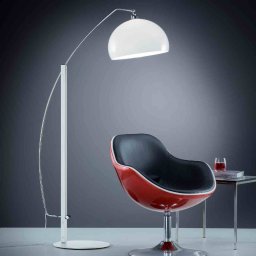 Helestra Doro floor lamp, acrylic, white