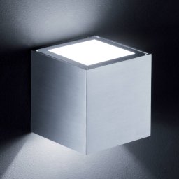 Helestra Siri wall light up/down, matt aluminium