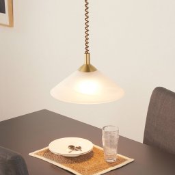 Hufnagel Saturn Hanging Light Adjustable in Brass Look