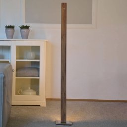 HerzBlut Leonora LED floor lamp 122.5 cm walnut