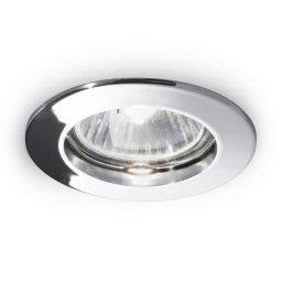 Ideallux Jazz recessed ceiling lamp round GU10 chrome