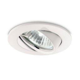Ideallux Swing downlight round, GU10 pivotable, white