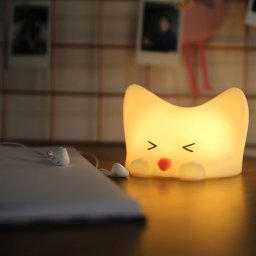 Niermann Standby Catty Cat battery LED night light 7 colours, sound