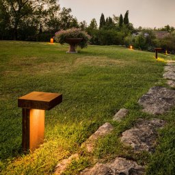 SLV Rusty Pathlight - rust brown pillar light