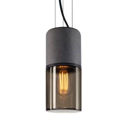 SLV Lisenne pendant light with smoked glass