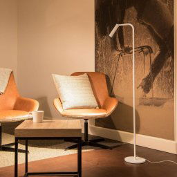 SLV Karpo LED floor lamp, with dimmer, white