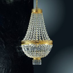 Kögl 24 carat gold-plated hanging light Cupola