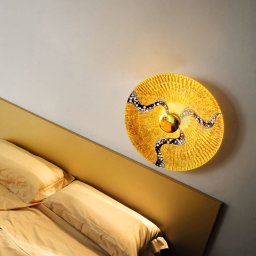 KOLARZ Luna Kiss Gold wall light 24 carat Ø 54 cm