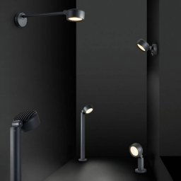 SLV Eskina D LED outdoor wall lamp, adjustable