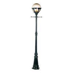 K.S. Verlichting Sumatra outdoor light, black, height 215 cm, metal, IP44