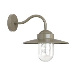 K.S. Verlichting Taupe-coloured outdoor wall light Dolce