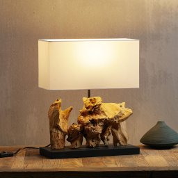 KARE Nature Vertical table lamp base made of driftwood