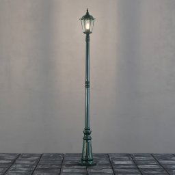 Konstsmide Firenze lamp post, 1-bulb, green