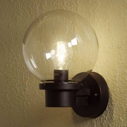 Konstsmide Nemi outdoor wall light without a sensor, black