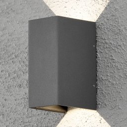 Konstsmide Cremona LED outdoor wall light 8 cm anthracite