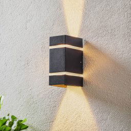Konstsmide Cremona outdoor wall lamp, effect strips, 19.5 cm