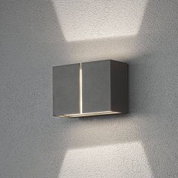Konstsmide Pavia LED outdoor wall light, dark grey