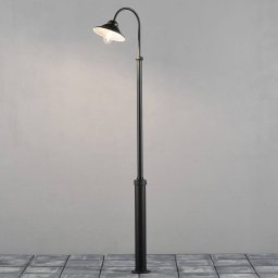 Konstsmide Vega lamp post, black, 1-bulb, 240 cm
