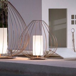 Karman Cell - cage table lamp, 62 cm, bronze