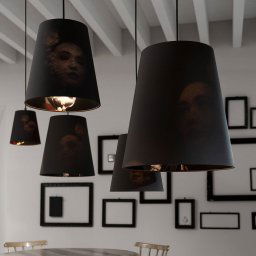 Karman Cupido hanging light with lampshade Ø 26 cm