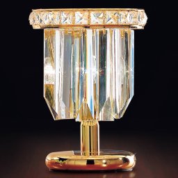 Patrizia Volpato Cristalli table lamp 24 carat in gold