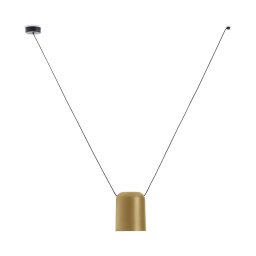 LEDS-C4 Attic pendant light cylinder Ø 15 cm gold