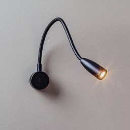 LEDS-C4 Bed LED wall light round, black