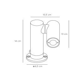 Lucide Tatum LED pedestal light with swivelling spot