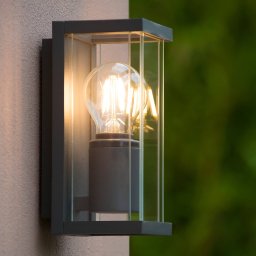 Lucide Claire Mini outdoor wall lamp, glass shade, 1-bulb